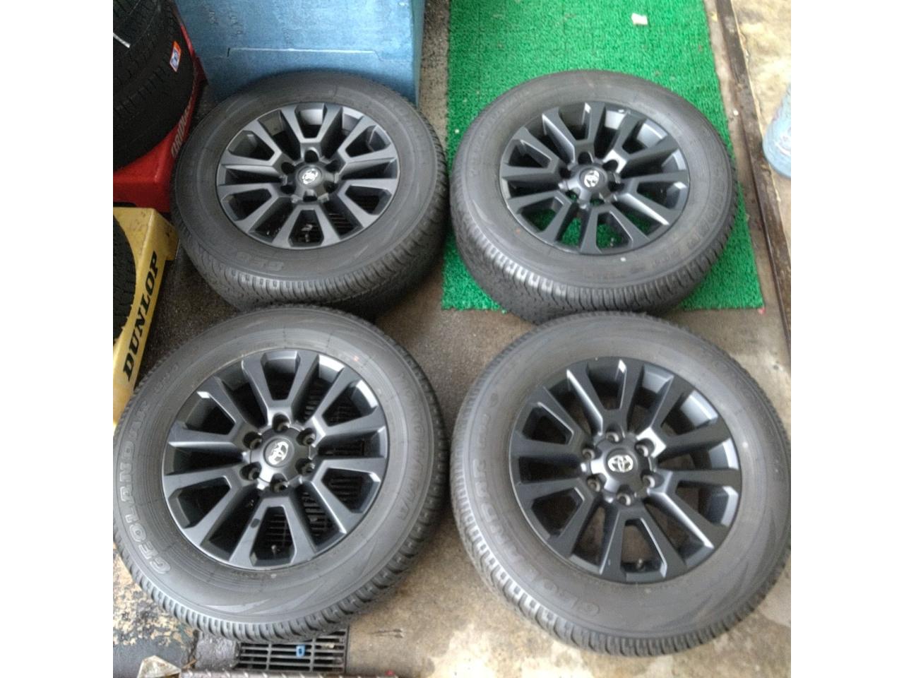 Toyota genuine Land Cruiser Prado / 150 system Matte Black Edition Genuine Wheel + YOKOHAMA GEOLANDAR G94