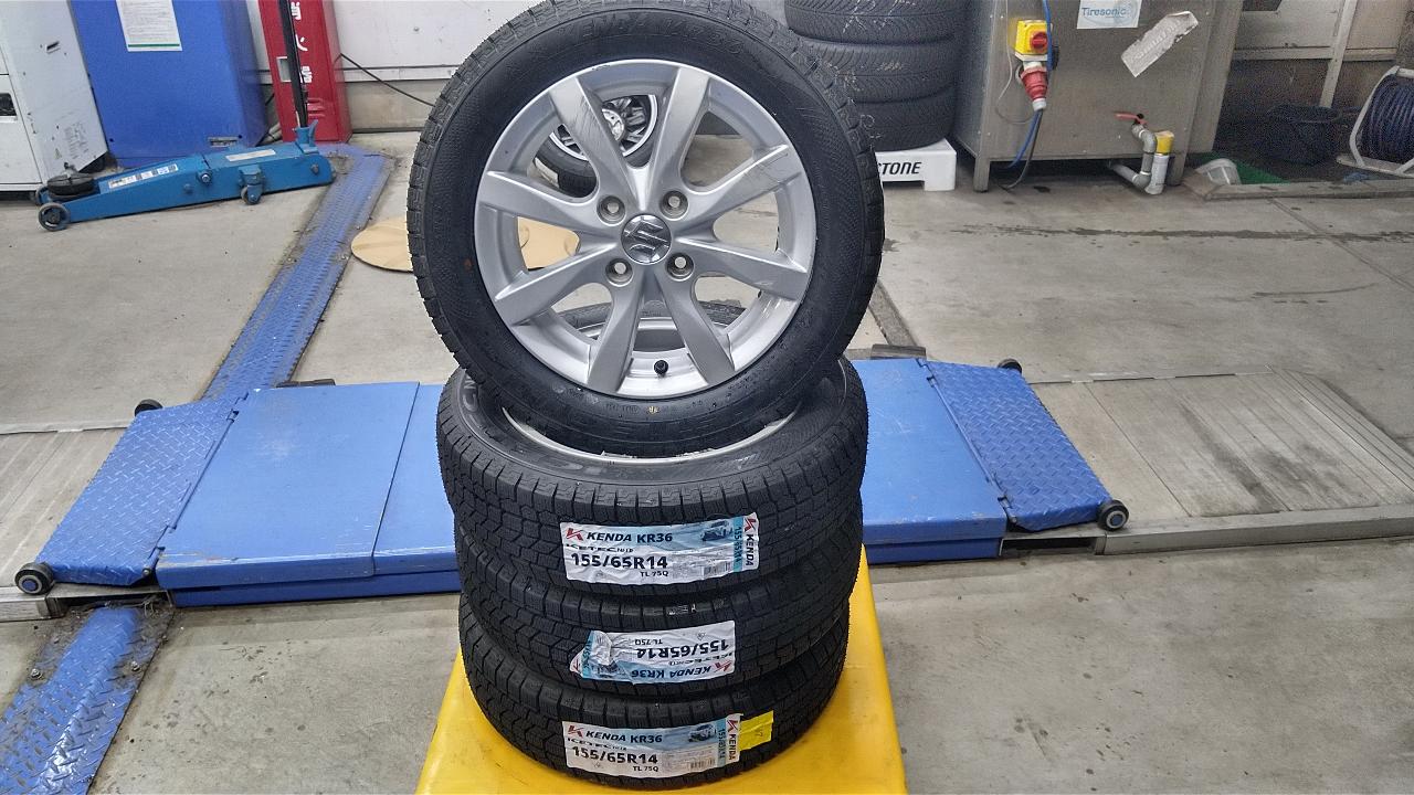 SUZUKI Palette SW / MK21S Original wheel + BRIDGESTONE BLIZZAK VRX3 Comes with brand new tires!