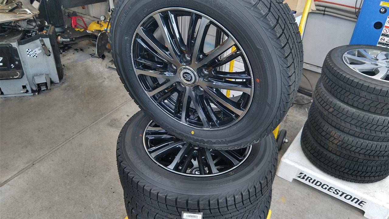 YFC GYLE Alloy Wheels + YOKOHAMA iceGUARD iG52c Brand new tires included at a special price!
