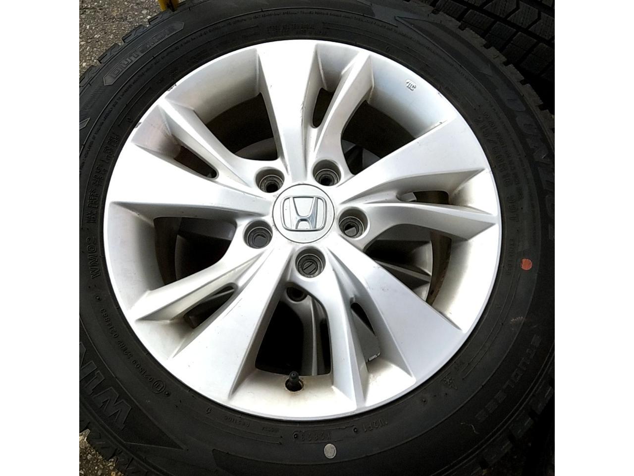 Honda RU series Vezel genuine alloy wheels + DUNLOP WINTERMAXX WM02