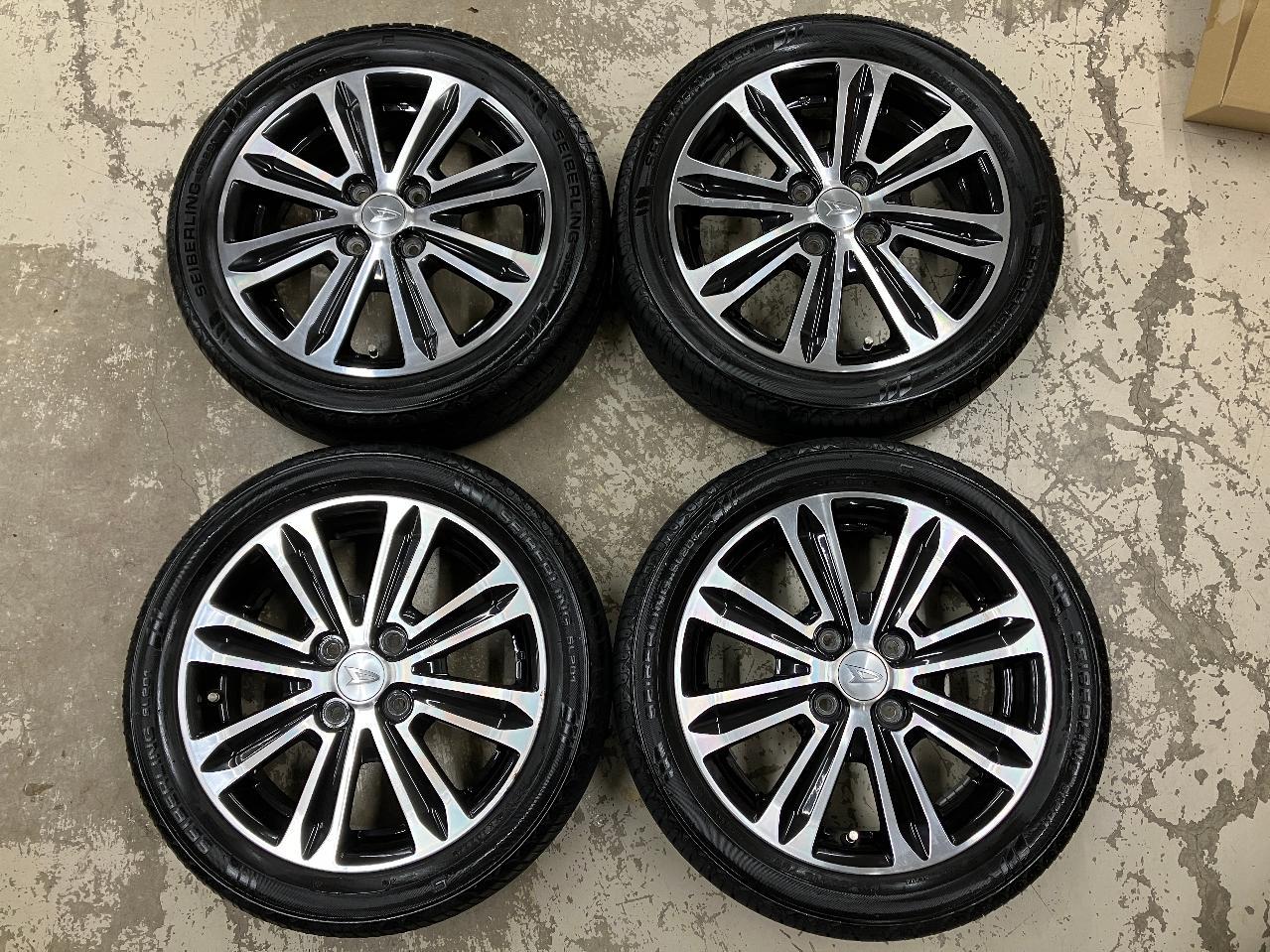 Daihatsu genuine Cast original wheel + SEIBERLING SL 201