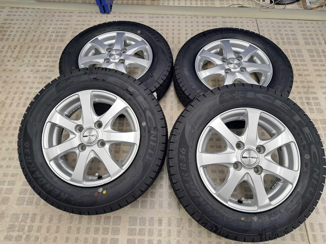 Balanced DUNLOP PRD S7 + Manufactured for 25 years Brand new KENDA KR36 145 / 80R13 75Q