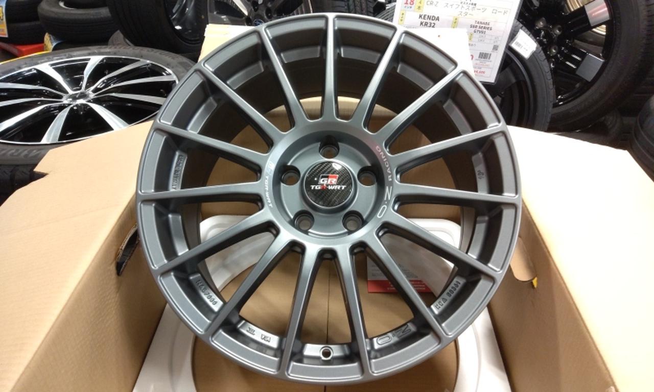 OZ RACING Superturismo TGR-WRT Matt GraphiteGR rally-style wheels for the Yaris!