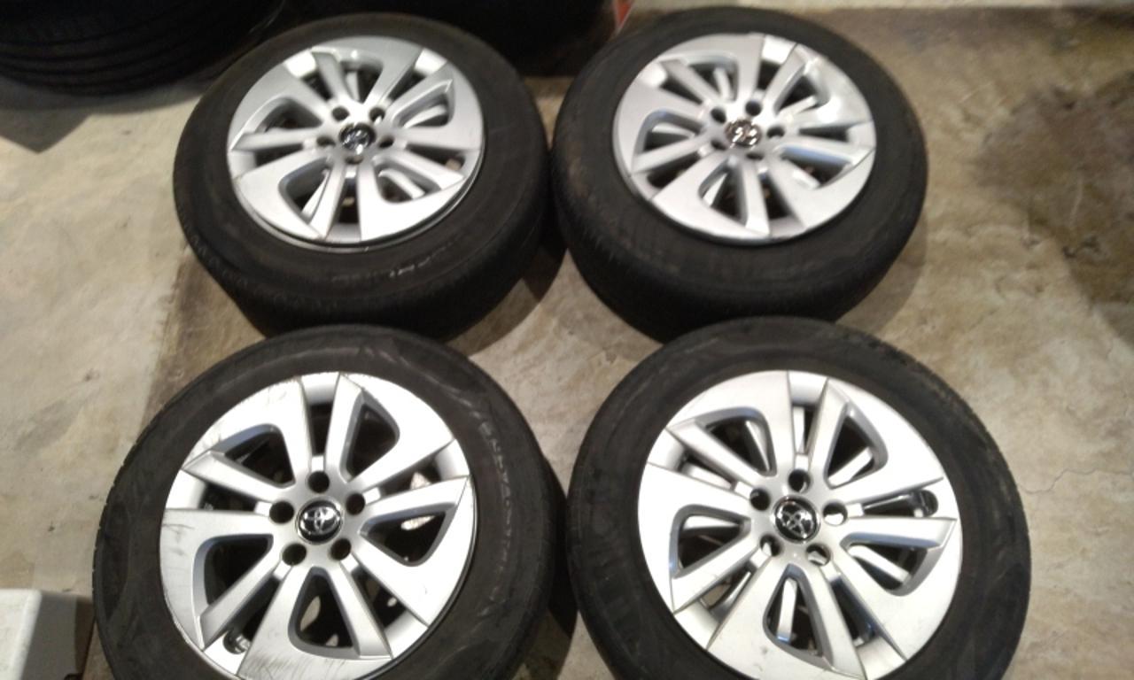 Toyota 50 Series Prius Genuine Wheels + SEIBERLING SL101+MINERVA F209
