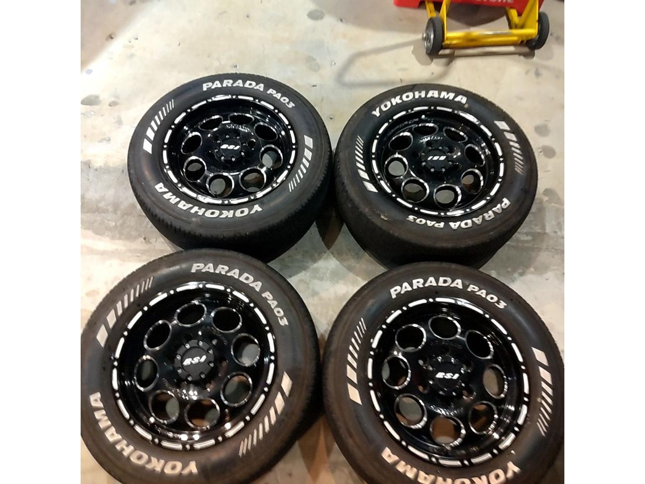 BilletStarJapan BSJ WHEELS JF-008M+ YOKOHAMA PARADA PA03 215 / 65R16C For 109/107S Hiace