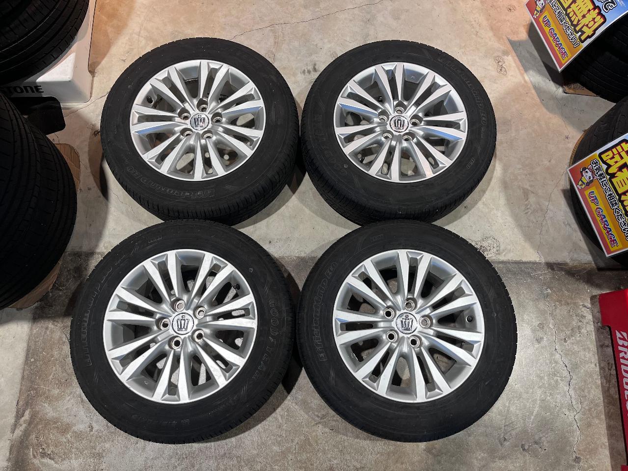 Toyota genuine Crown Royal 210 system Previous period Alloy Wheels + GOODYEAR Efficient Grip EG01