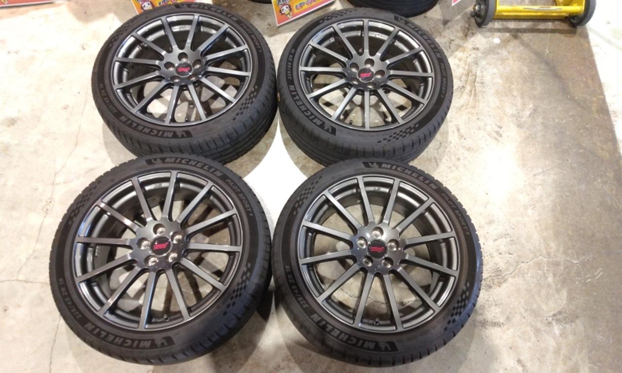 Subaru genuine BR9 STI model Original wheel + MICHELIN PILOT SPORT Five