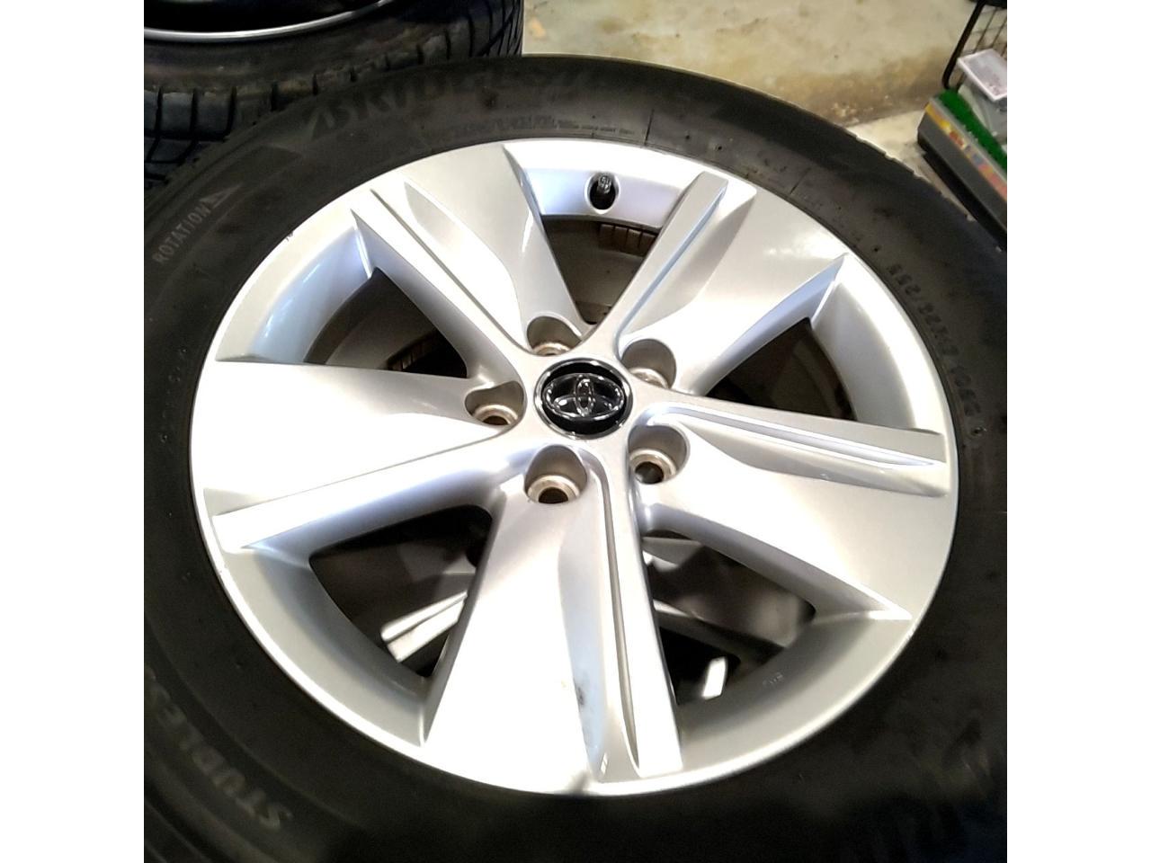 Toyota genuine 60 series Harrier original wheel + BRIDGESTONE BLIZZAK DM-V3