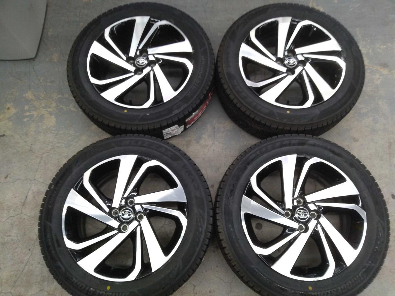 TOYOTA genuine Rise original wheel + BRIDGESTONE BLIZZAK VRX3 with brand new tires!