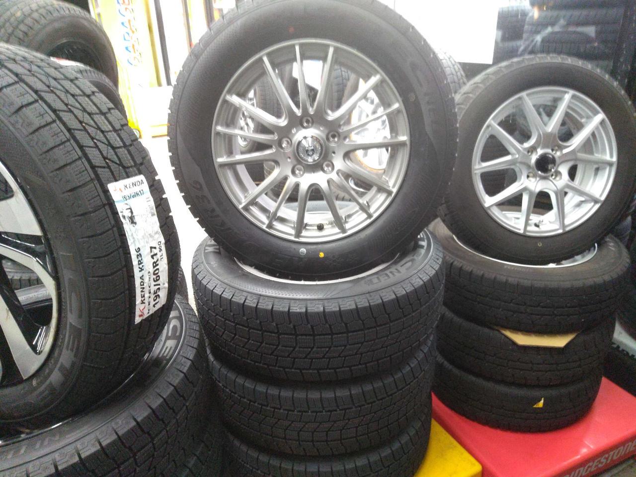 weds G-Mach + KENDA ICETEC NEO KR36 with brand new tires!
