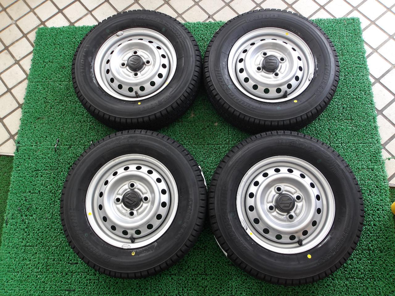 Balance adjusted Suzuki genuine Carry genuine wheel + BRIDGESTONE W300