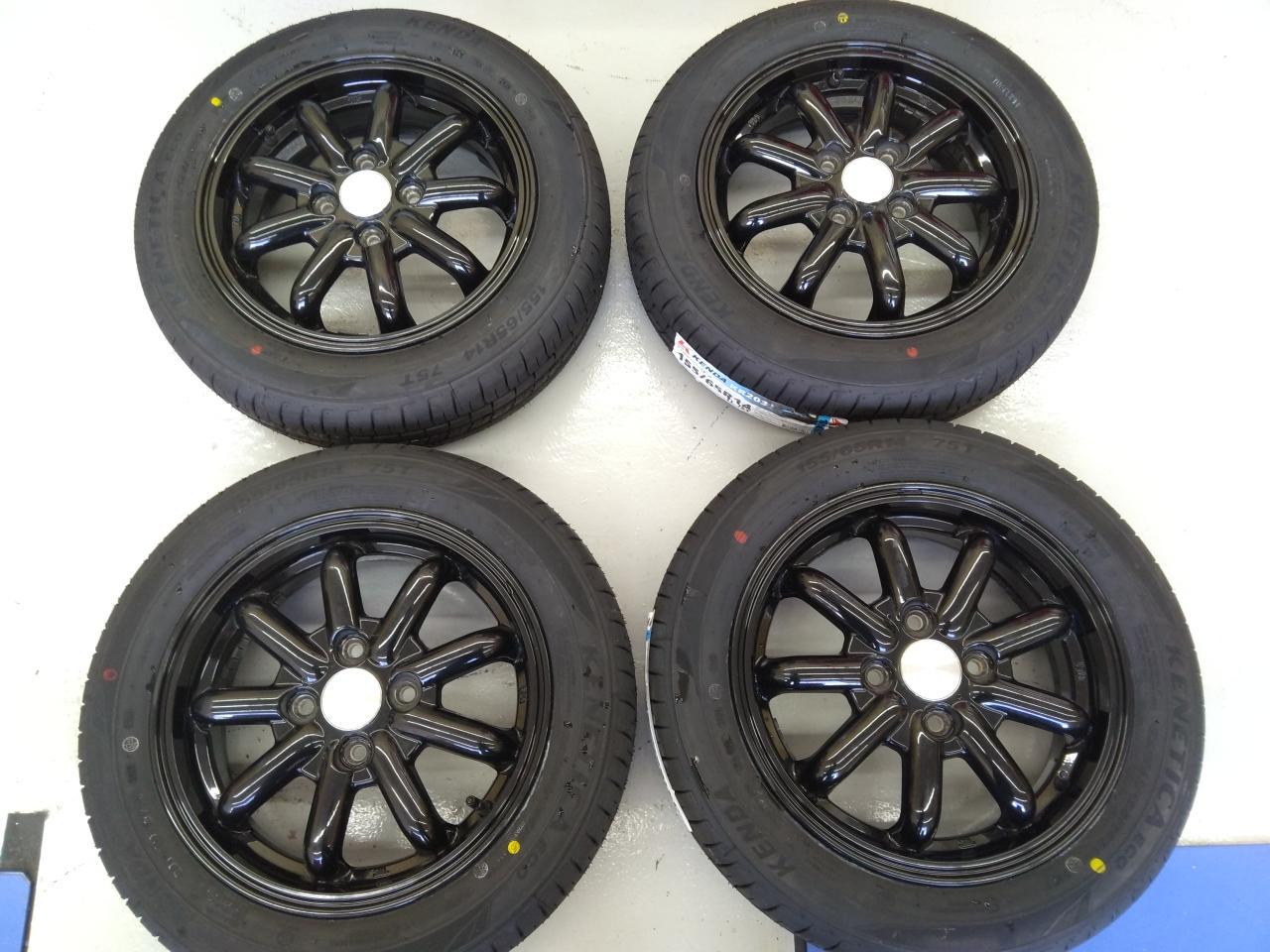 Unknown Manufacturer Spoke wheels + KENDA KR 203 155 / 65R14 75T