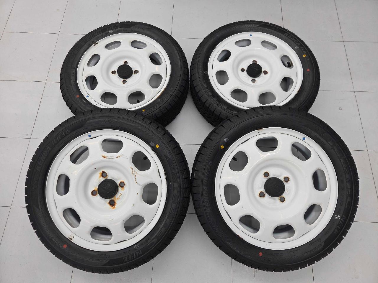 Suzuki with unused studless tires Hustler Genuine steel wheel + KENDA KR36