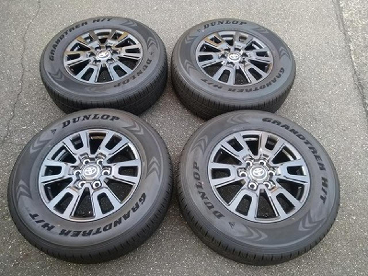 8 Toyota Genuine Parts Land Cruiser 250 genuine alloy wheels + Dunlop Grandtrek H / T