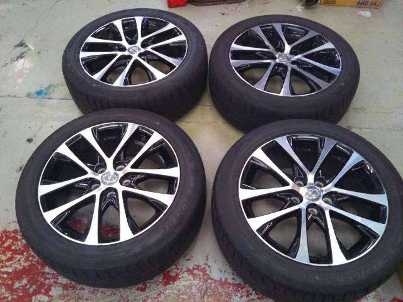 5 Toyota original 50 system Estima aeras late genuine wheel + DUNLOP ENASAVE RV505