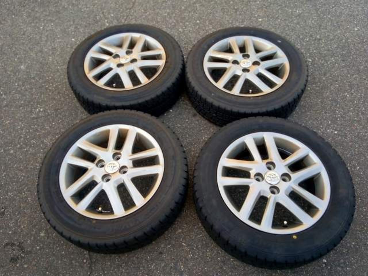 2 Toyota genuine Corolla Fielder 160 series genuine wheels + GOODYEAR ICENAVI 7