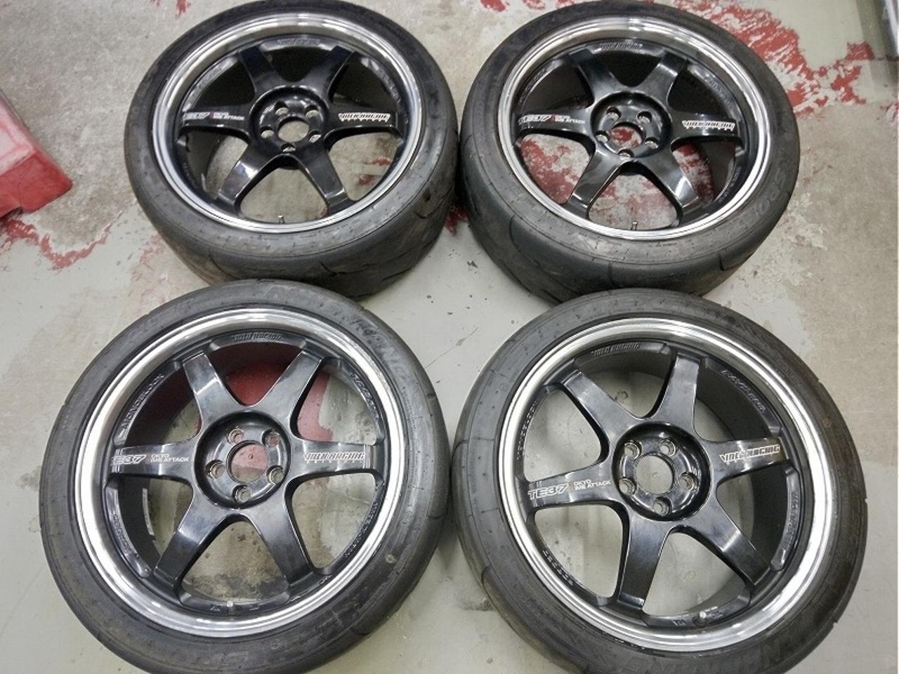 4 RAYS VOLK RACING TE37 TOKYO TIME ATTACK + NANKANG SPORTNEX AR-1
