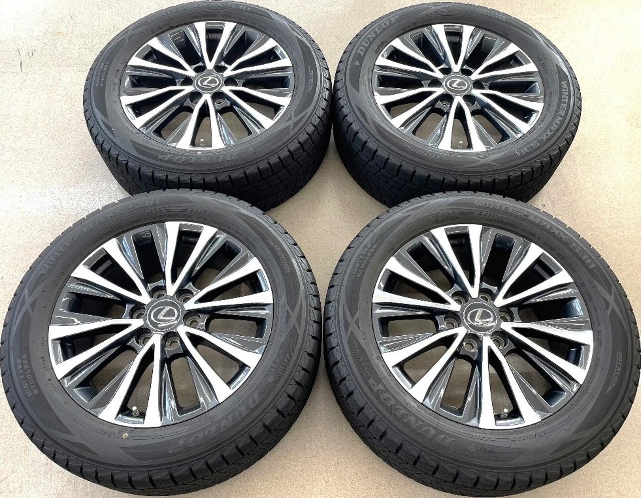 Genuine LEXUS parts LX600 Genuine aluminum wheels + DUNLOP WINTERMAXX SJ8 + 265/55R20 113Q Made in 2023