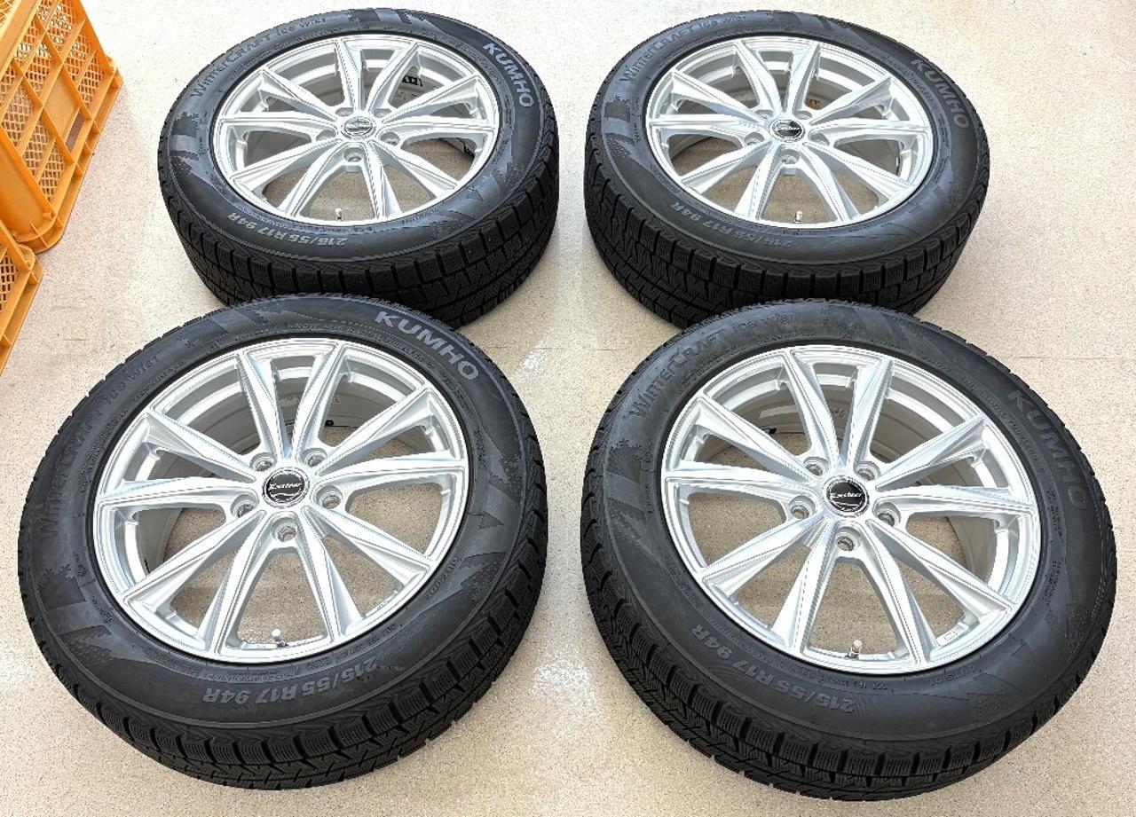 HOT STUFF Exsteer ST+KUMHOWinterCRAFT ice wi61 215 / 55R17 94R Made in 2024