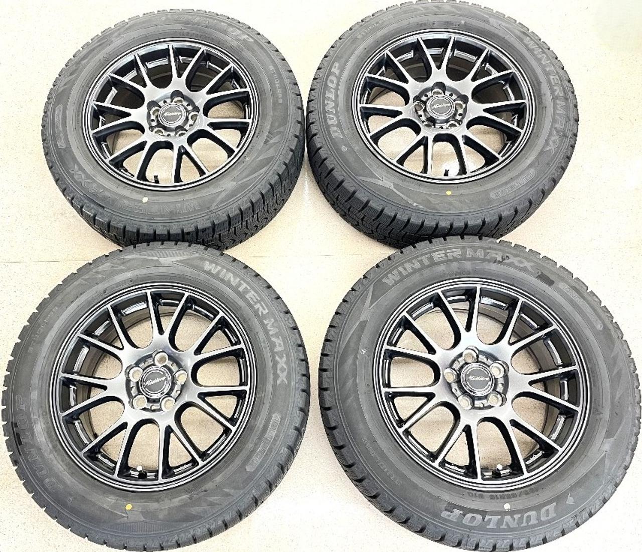 Mistiere RB14 + DUNLOP WINTERMAXX 02 WM02 195 / 65R15 91Q Made in 2024 Four