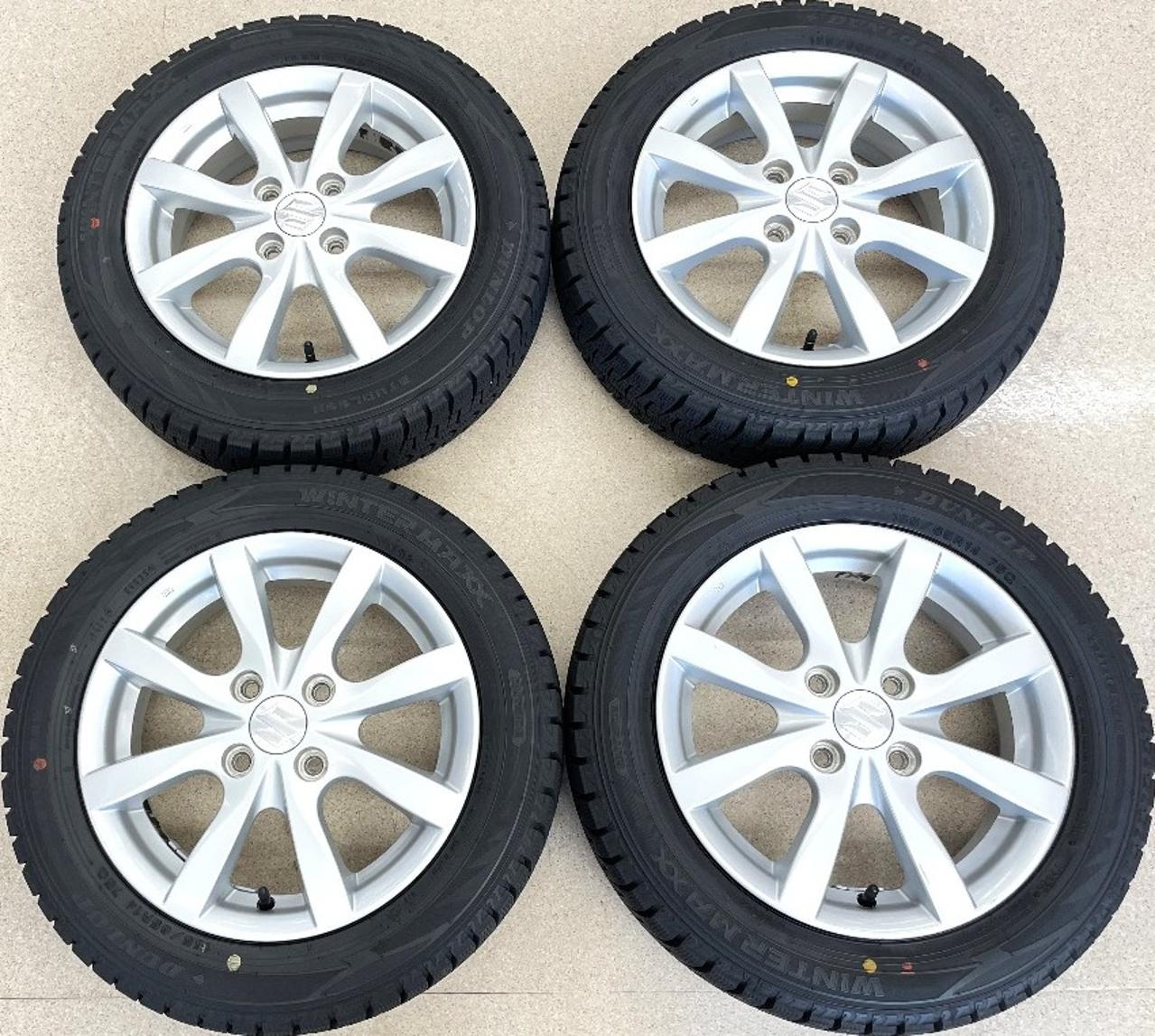 Suzuki genuine + DUNLOP WINTERMAXX 02 WM02 155 / 65R14 75Q Made in 2025 Four
