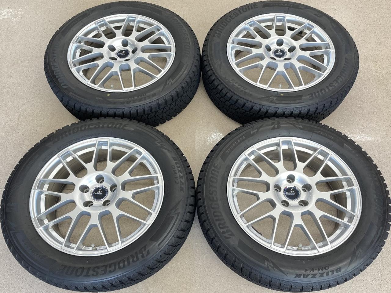 weds Delmore LC.S + BRIDGESTONE BLIZZAK DM-V3 235 / 60R18 Made in 2023 Four