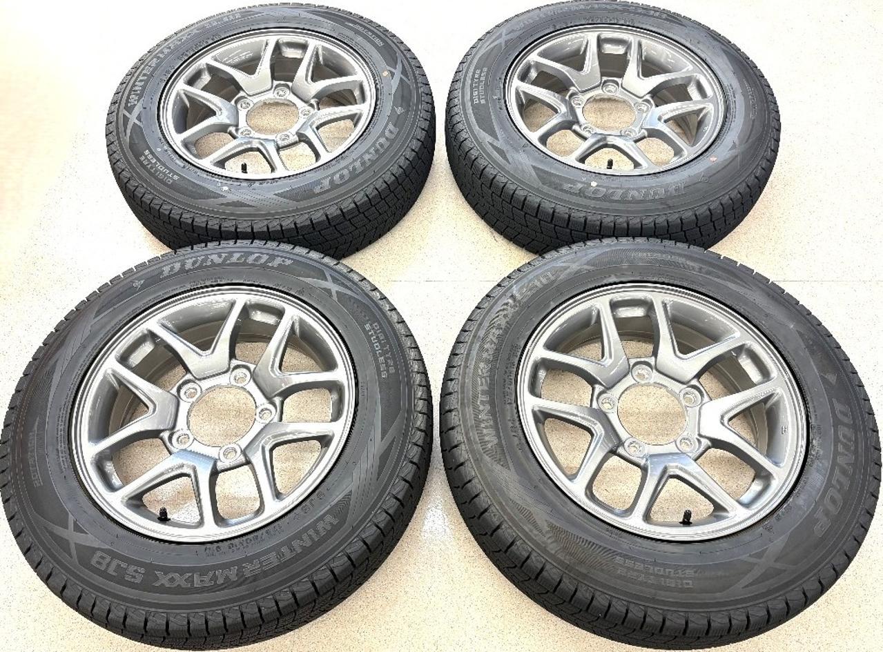 Suzuki JB64W Jimny genuine + DUNLOP WINTERMAXX SJ8 + 175 / 80R16 91Q Made in 2024 Four
