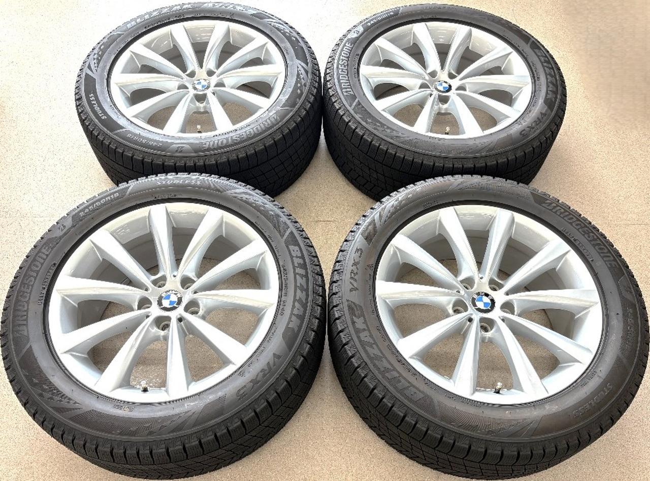 BMW G11 7 series genuine V-spoke styling 624 + BRIDGESTONE BLIZZAK VRX3 245 / 50R18 104Q XL Made in 2024 Four