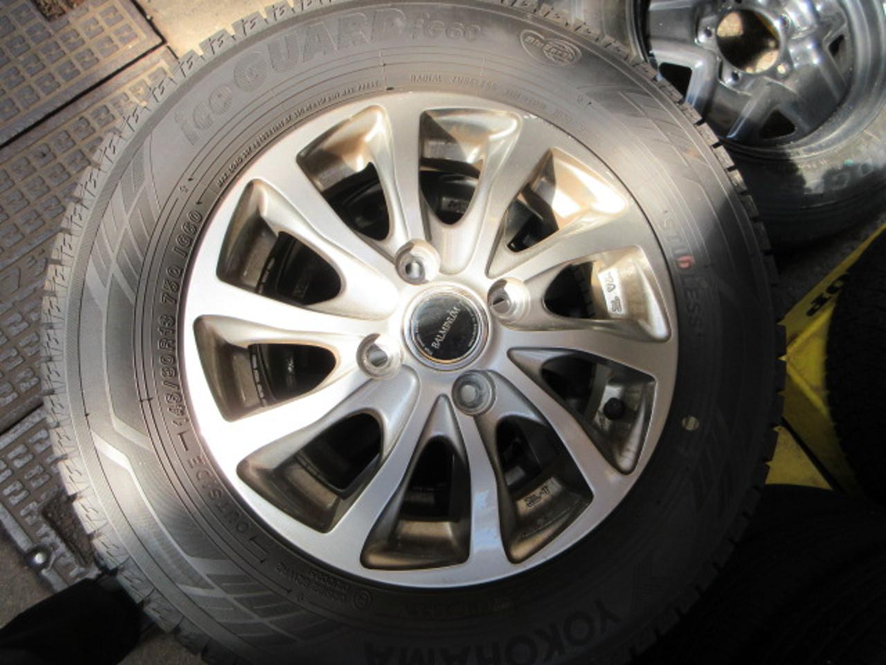 BRIDGESTONE BALMINUM + YOKOHAMA iceGUARD iG60