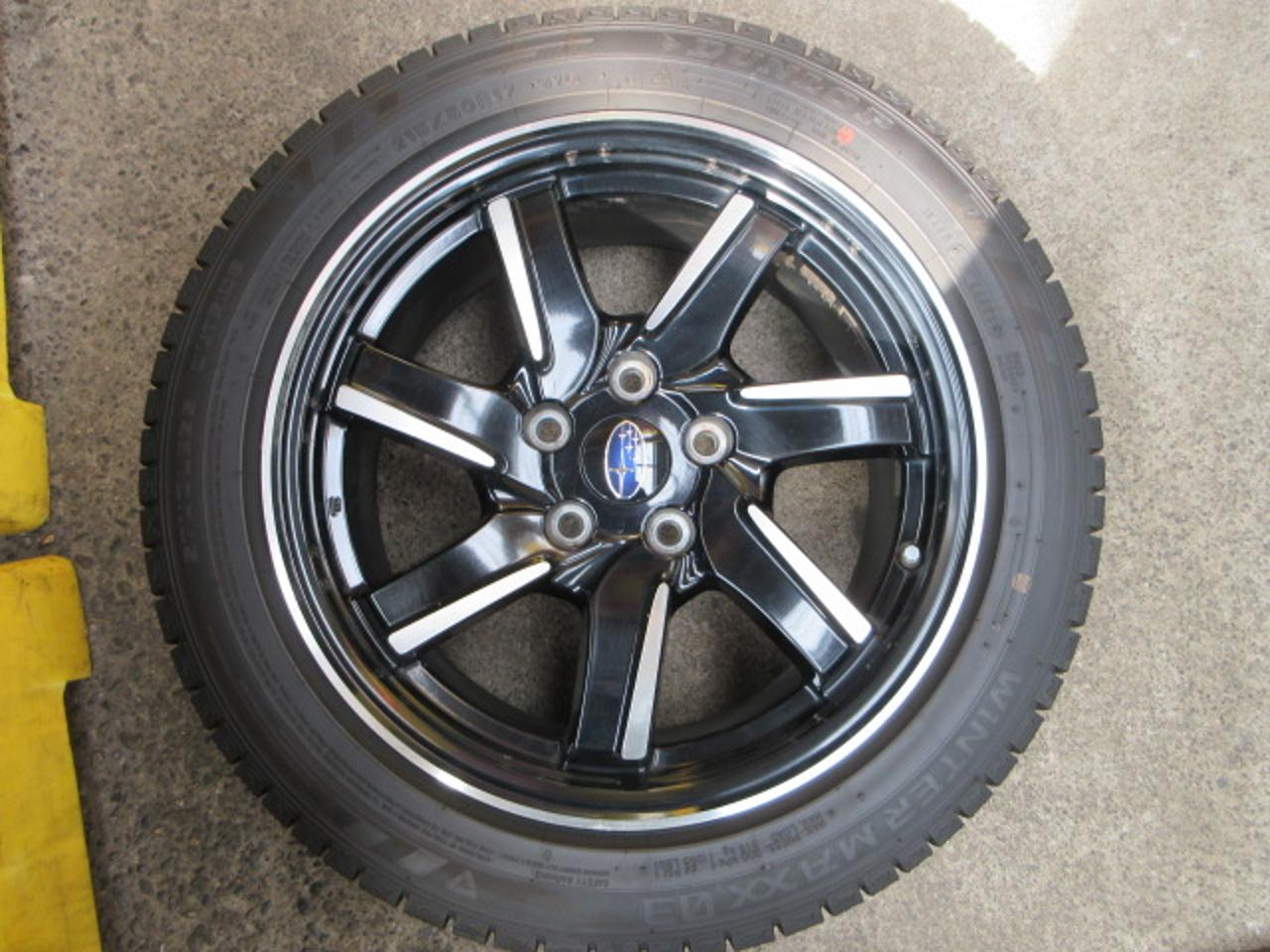 SUBARU Revu~ogu original wheel + DUNLOP WINTERMAXX WM03