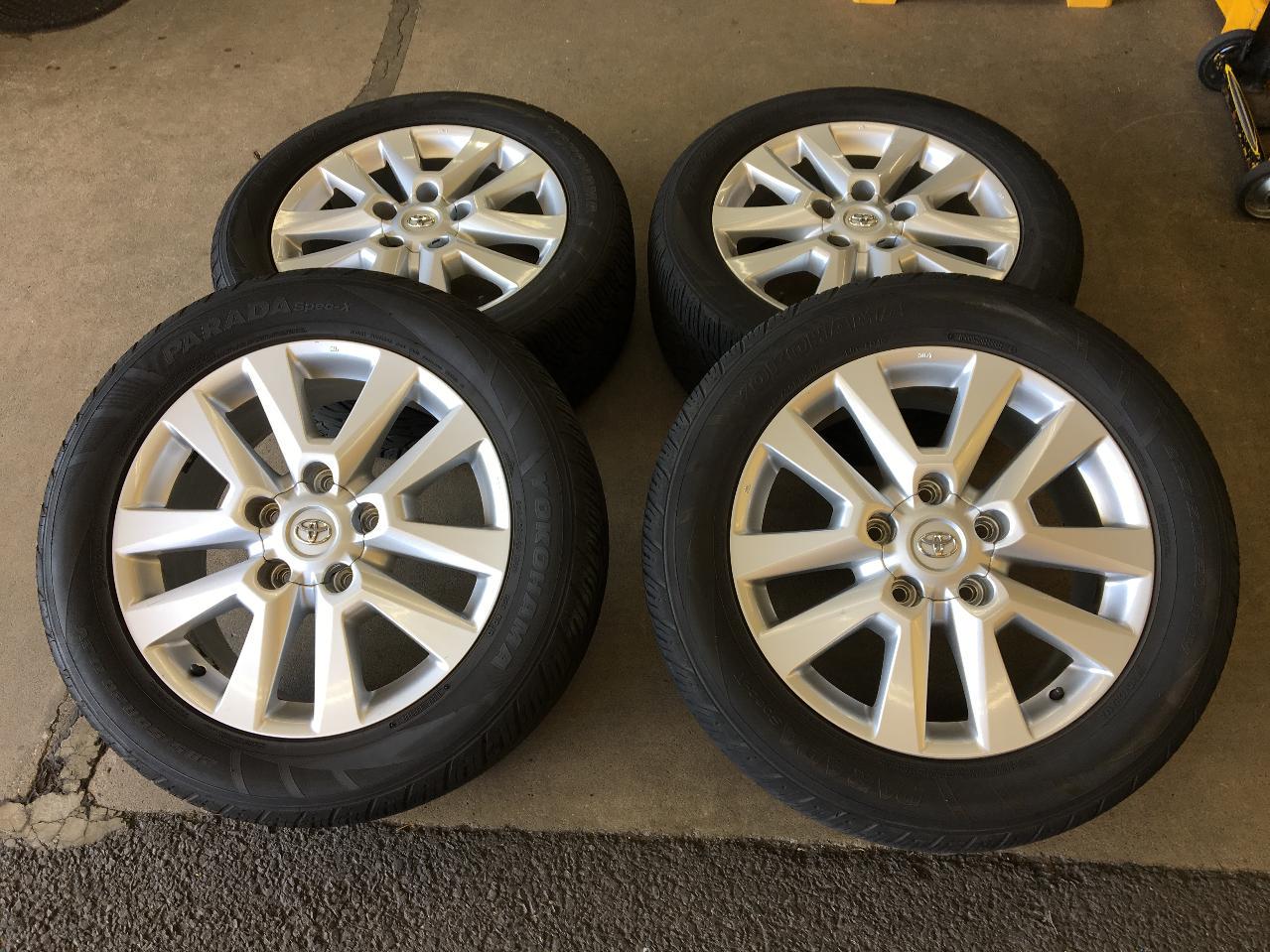 Toyota 200 series Land Cruiser Original wheel + YOKOHAMA PARADA Spec-X