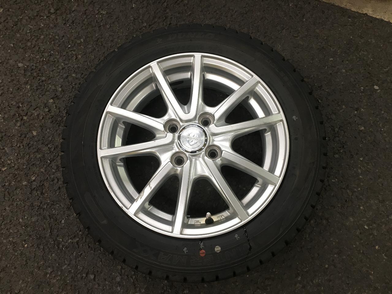 Special price for app members only!! weds JOKER Five twin-spoke + DUNLOP WINTERMAXX WM02