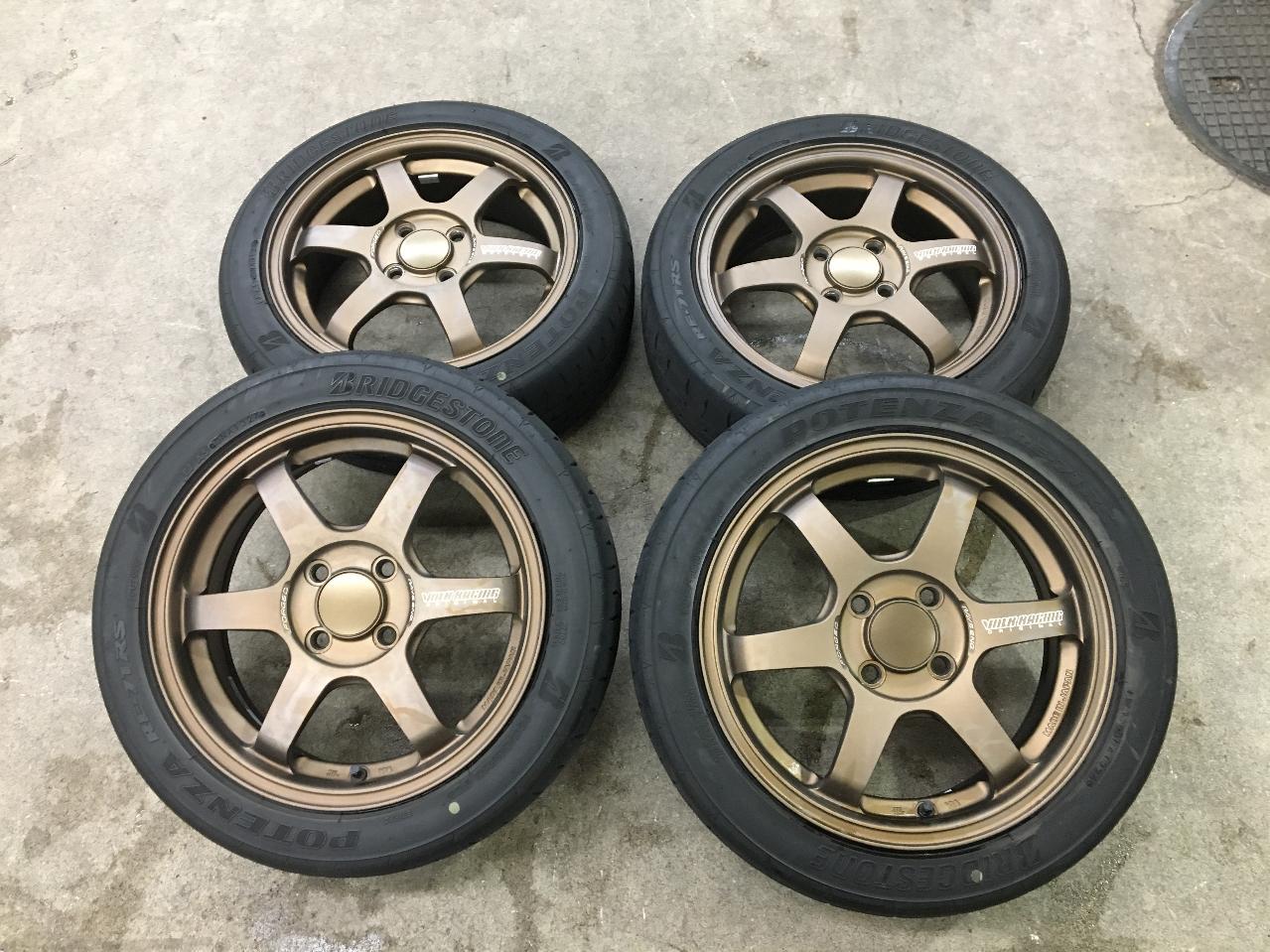 RAYS VOLK RACING TE37 SONIC + BRIDGESTONE POTENZA RE-71RS