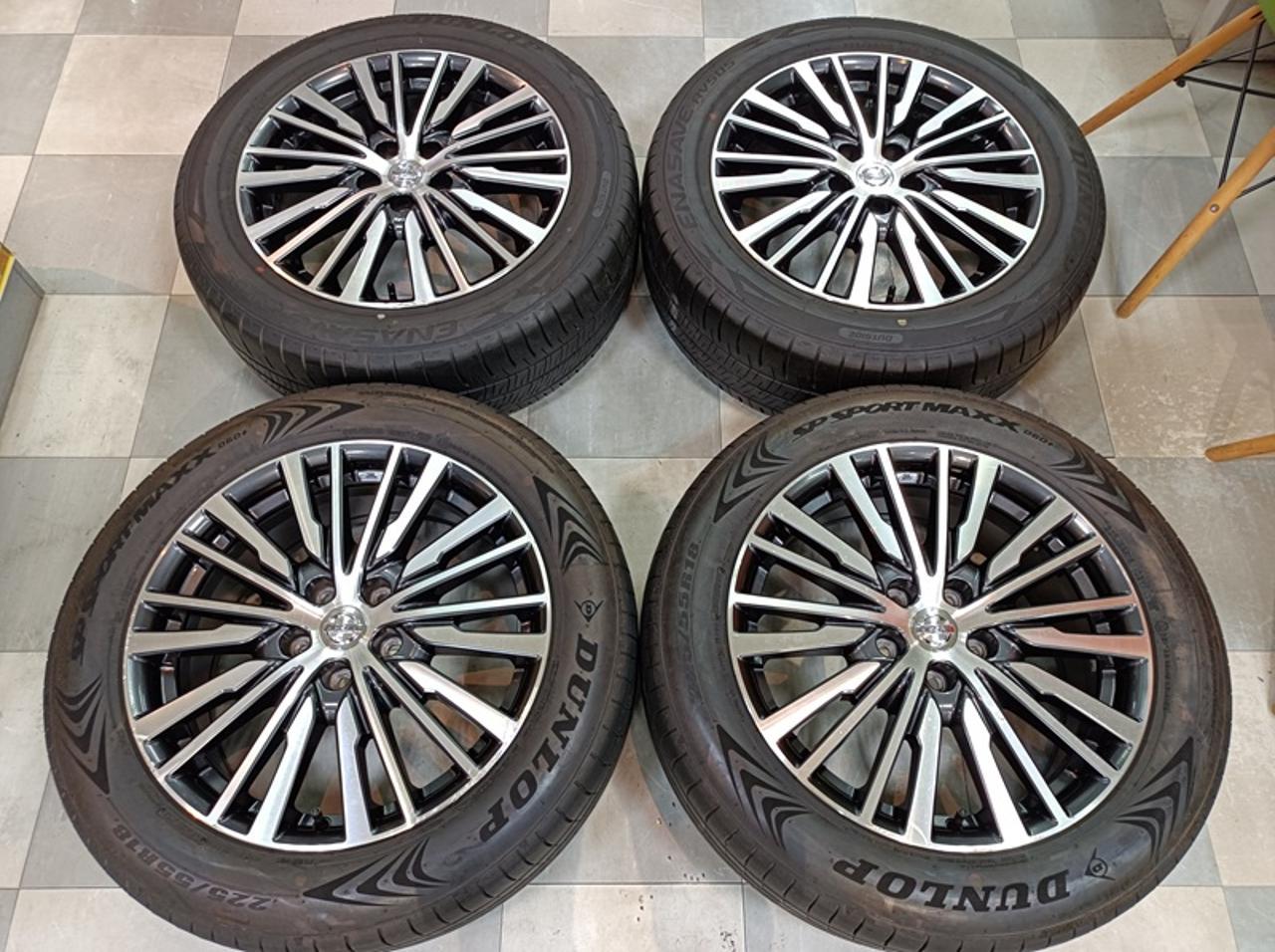 Nissan genuine E52 Elgrand latter term Highway Star genuine + DUNLOP SP SPORT MAXX 060+ + DUNLOP ENASAVE RV505