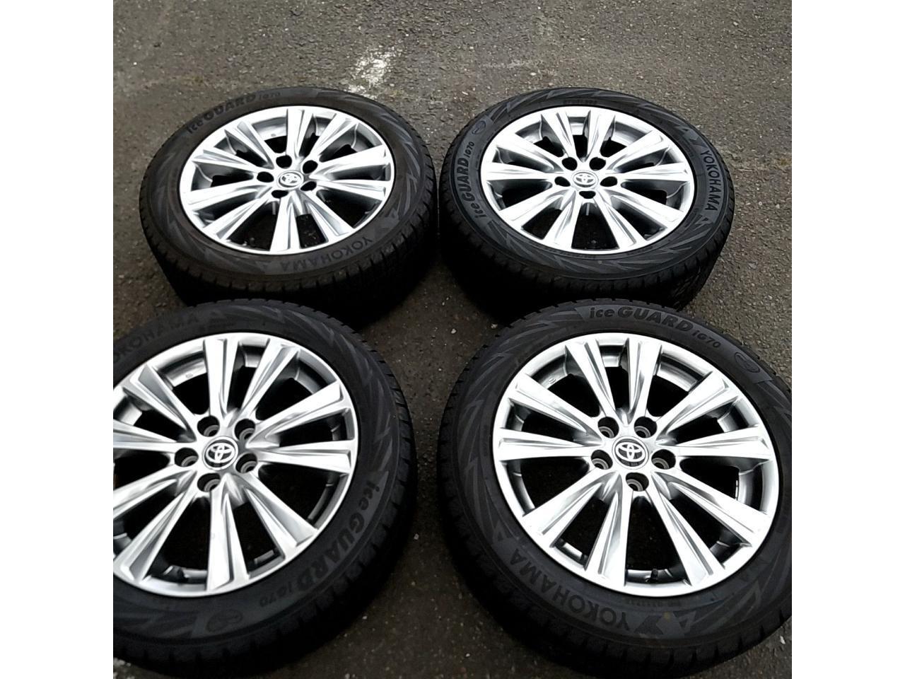TOYOTA Genuine 30 Series Alphard Twin 5-Spoke Wheels + YOKOHAMA iceGUARD iG70 235 / 50R18