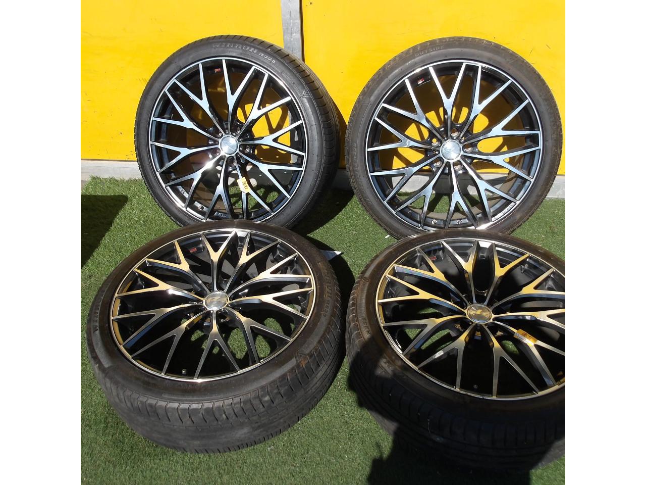 Set of 4 wheels only: Weds LEONIS MX8.5Jx20+35 114.3-5