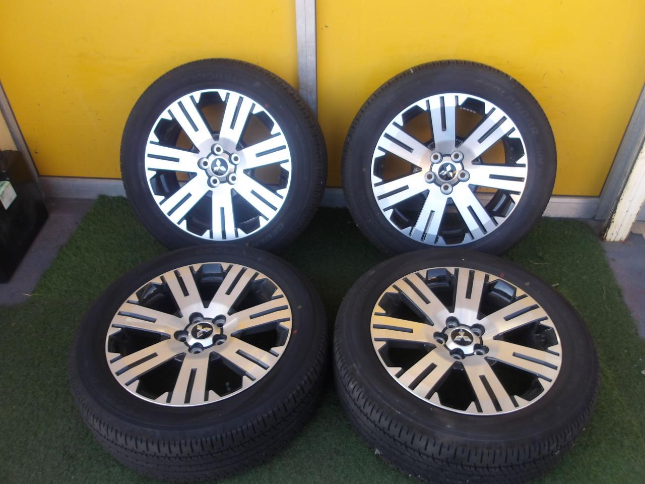 Mitsubishi genuine Delica D:5 genuine black polished wheels + YOKOHAMA GEOLANDAR SUV G055