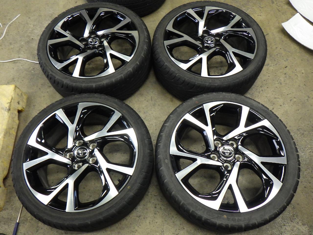 Toyota original Genuine C-HR black polished wheels + KENDA KAISER KR 20