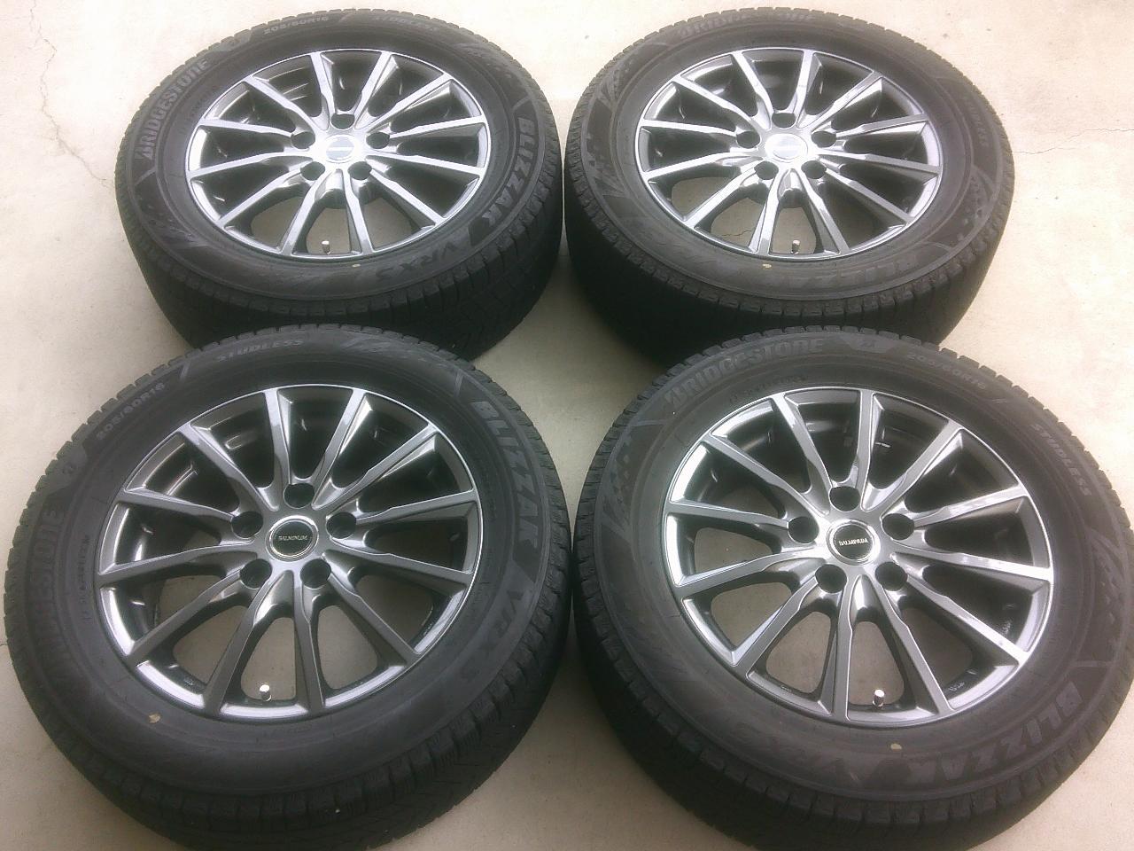BRIDGESTONE BALMINUM AR12 + BRIDGESTONE BLIZZAK VRX3 205 / 60-16 Studless four Z10093