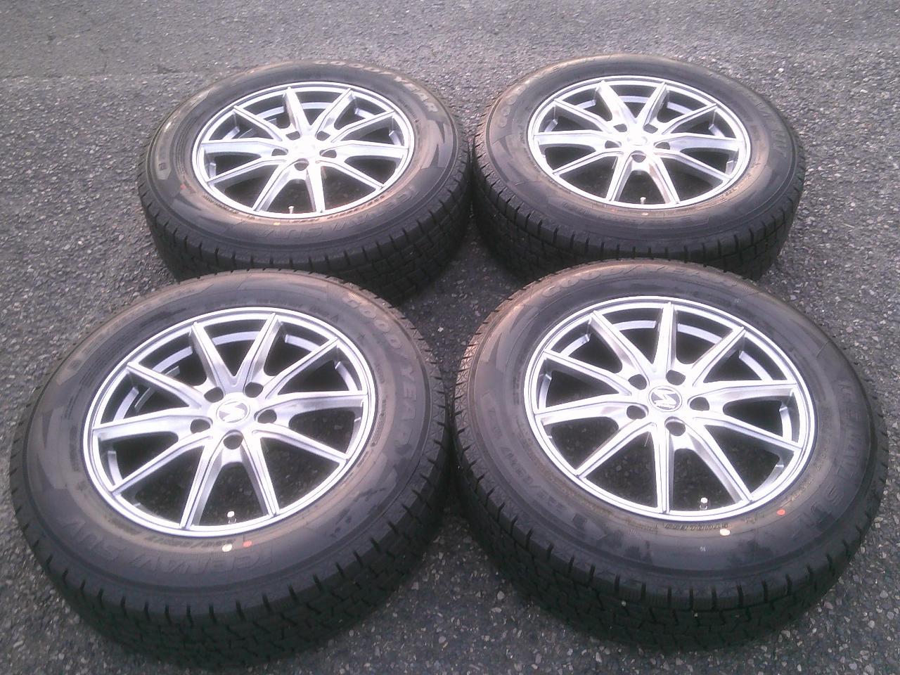 BilletStarJapan Strategy X10 + GOODYEAR ICE NAVI SUV 225 / 65-17 Studless 4 pcs set Z10146