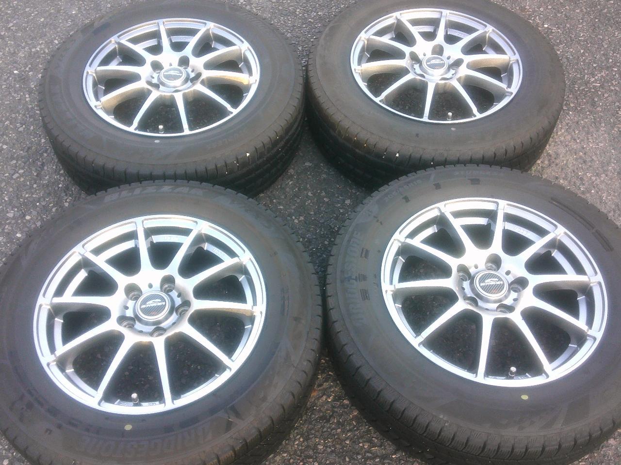 A-TECH SCHNEIDER StaG + BRIDGESTONE BLIZZAK VRX3 205 / 65-16 Studless 4 pcs set Z10309