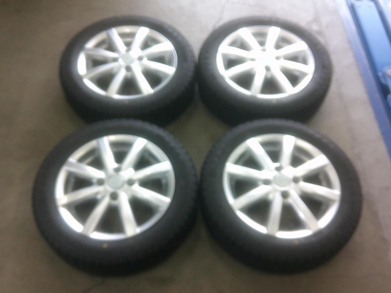 BRIDGESTONE Linz + DUNLOP WINTERMAXX WM03 155 / 65-14 Tire wheel 4 pcs set Z10083