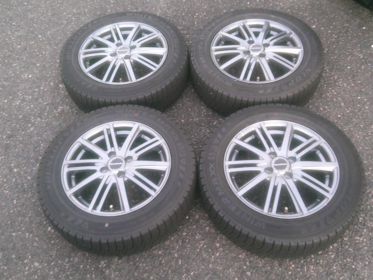 BRIDGESTONE BALMINUM BR10 + DUNLOP WINTERMAXX WM03 175 / 65-15 4 pieces set Z10316