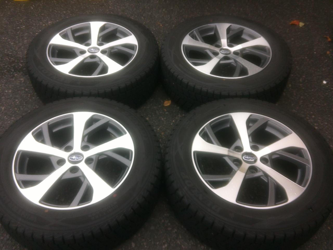 SBARU SK Forester SAA Genuine OP Wheel + DUNLOP WINTERMAXX SJ8 + 225 / 60-17 Four studless tire Z10423