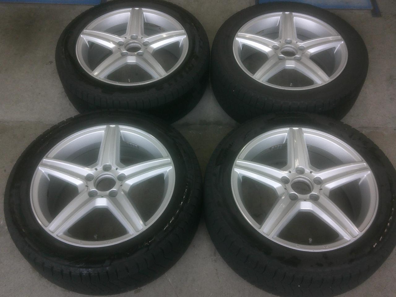 Unknown Manufacturer 5-spoke + BRIDGESTONE BLIZZAK VRX3 225 / 50-17 Studless 4 pcs set Z10569