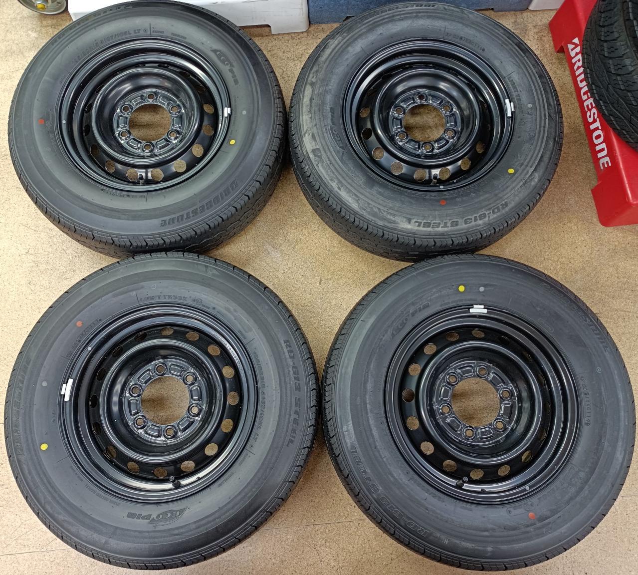 TOYOTA Genuine 200 series Hiace Steel wheel + BRIDGESTONE ECOPIA RD-613 107 / 105L LT