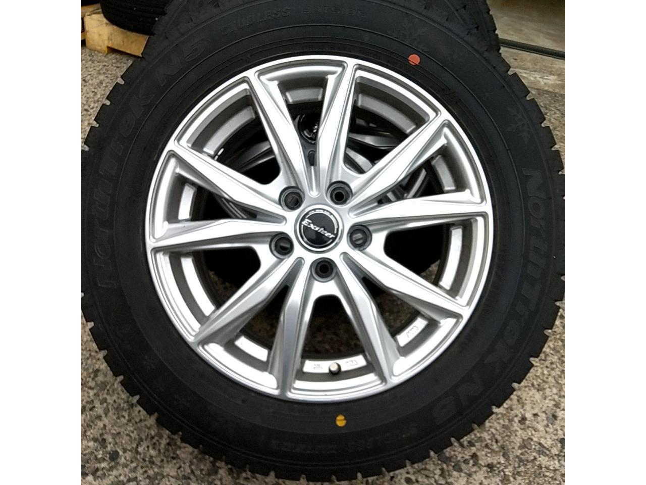 HOT STUFF Exsteer Twin 5-spoke Aluminum wheel + AUTOBACS NorthTrek N5