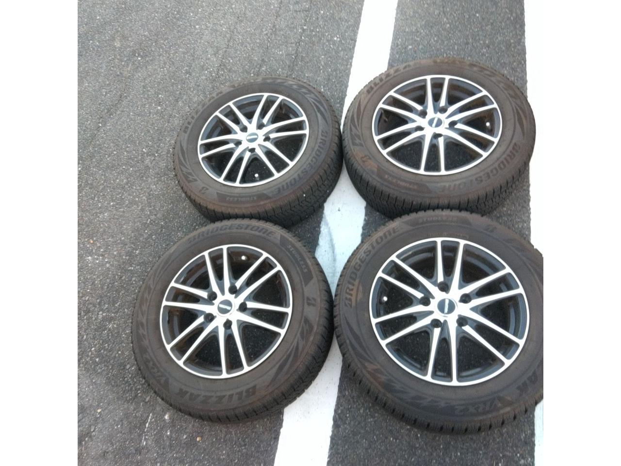 HOT STUFF Laffite LW-03 + BRIDGESTONE BLIZZAK VRX2 195 / 65R15 Made in 21 Four