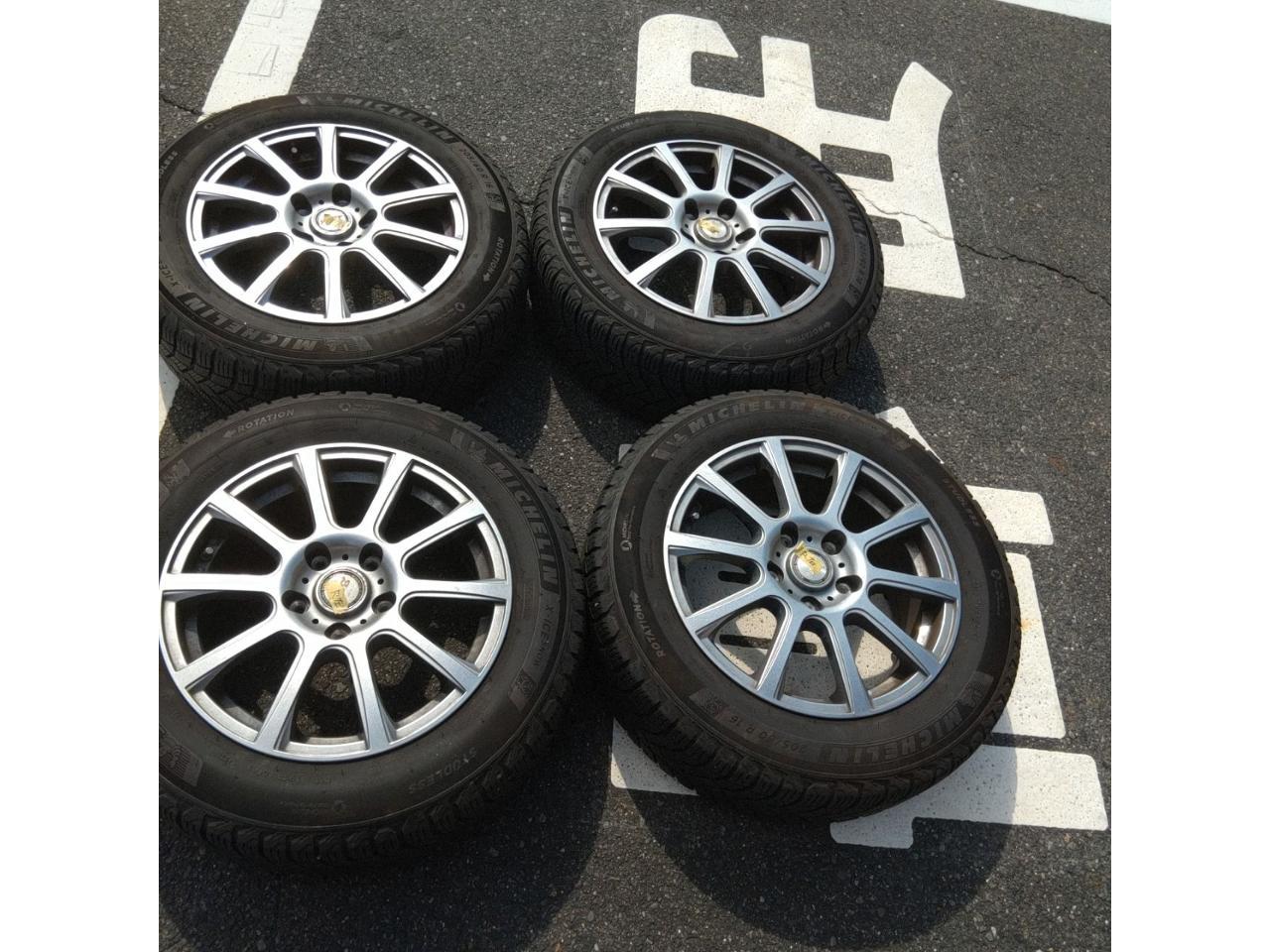 [BIG WAYB-WIN Aluminum wheels + MICHELIN X-ICE SNOW 205 / 60R16 4 pieces set