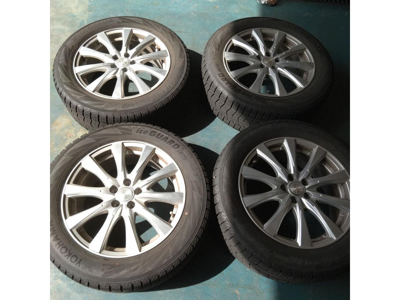 weds Alloy Wheels + YOKOHAMA iceGUARD iG70 4 pieces set 225 / 55R17